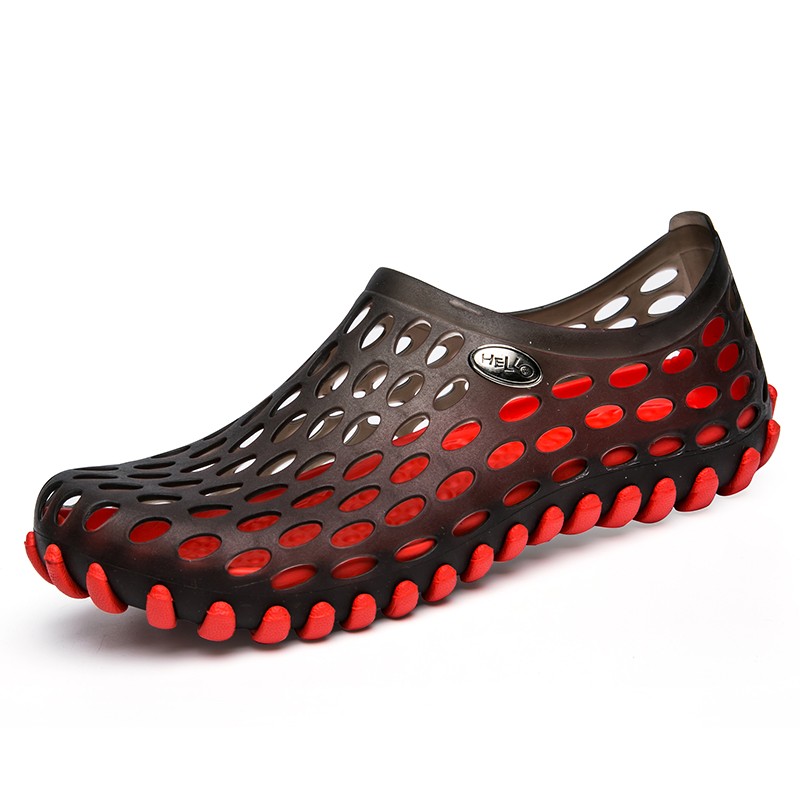 mens red water shoes